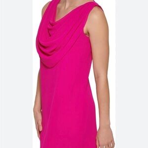 Vince Camuto Fuchsia Sleeveless Midi Dress